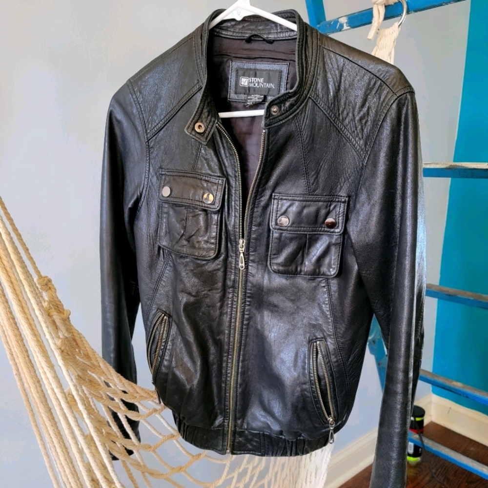 GENUINE LEATHER "Bomber" Jacket SzS